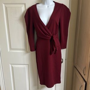 Fashion Nova “Can’t Get Enough” Dress in Burgundy.